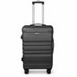 Transit 55 cm Small Cabin Trolley Bag | ABS Hardshell Luggage for Men & Women | 8 Spinner Wheels | 360° Wheeling System | Number Lock Suitcase for Men/Women | Lightweight Travel Trolley Bag | Black