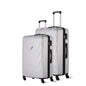 CONWAY Verve Hard Shell Luggage Set of 2 (20 Inch + 24 Inch) | TSA Lock | 360° Spinner Wheels | Lightweight Travel Suitcase Set for Men & Women | Silver
