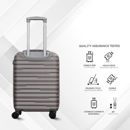CONWAY TREKIFY 8 Wheels Number Lock Hardshell Abs Trolley Bag for Men & Women Suitcase | 360 Degree Wheeling System Luggage | Trolley Bags for Travel -Silver-55cm, 65cm and 75cm (Copy)