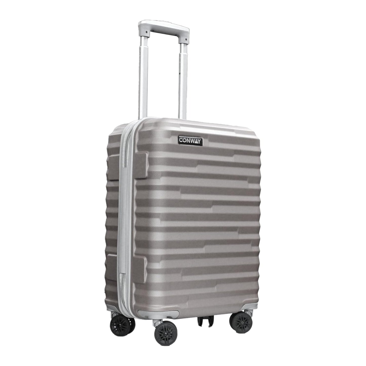 CONWAY TREKIFY 8 Wheels Number Lock Hardshell Abs Trolley Bag for Men & Women Suitcase | 360 Degree Wheeling System Luggage | Trolley Bags for Travel -Silver-55cm, 65cm and 75cm (Copy)