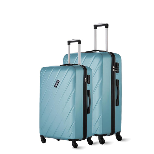 CONWAY Verve Hard Shell Luggage Set of 2 (20 Inch + 24 Inch) | TSA Lock | 360° Spinner Wheels | Lightweight Travel Suitcase Set for Men & Women | Teal