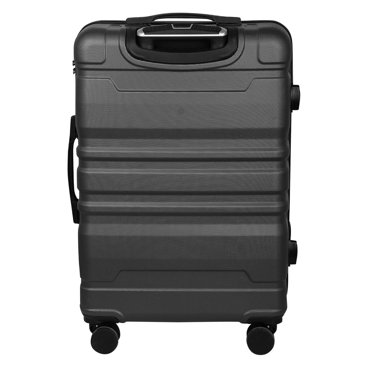 Transit 55 cm Small Cabin Trolley Bag | ABS Hardshell Luggage for Men & Women | 8 Spinner Wheels | 360° Wheeling System | Number Lock Suitcase for Men/Women | Lightweight Travel Trolley Bag | Black